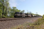 NS 1826 and 4554 take train 65K west through Cove PA